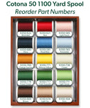 Cotona 50 - Mini 2 Drawer Treasure Chest, 30 1100-yard (1000m) Spools