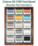 Cotona 50 - Mini 2 Drawer Treasure Chest, 30 1100-yard (1000m) Spools