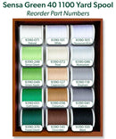 Sensa Green 40 - Mini 2-Drawer Treasure Chest, 1100-yard (1000m) spools, 30 Colors