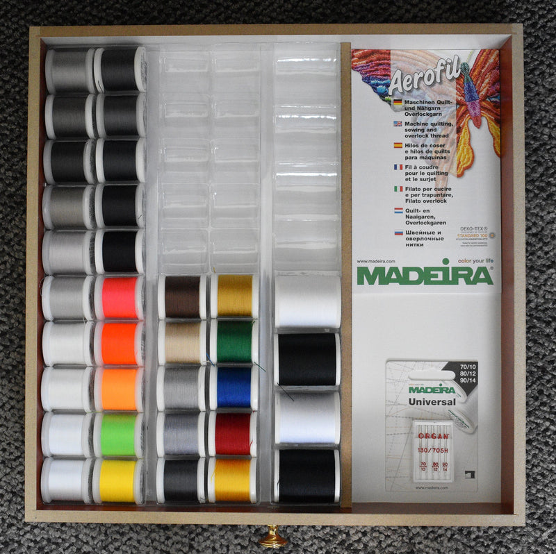 Aerofil 120 – 3 Drawer Treasure Chest, 182 110-yard (100m) & 12 110-yard (100m) Spools