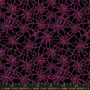 Glow Garden Pink Spiderwebs Black