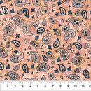 Saddle Up Bandana Blush Cotton 43"/44" Fabric Per Yard