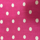 Small Polka Dot Print Poly Cotton Fabric