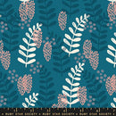 Reimagined Landscapes Teal Leaves RS6051 15 Ruby Star