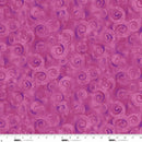 Spiral Storm Lipstick Swirl Texture 118" Orchid Cotton Wideback Fabric per yard