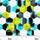 Lime Hexie 44"/45" Cotton Fabric Per Yard