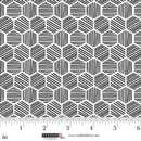 White Mini Hexies 44"/45" Cotton Fabric Per Yard
