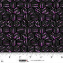 Black Mini Hexies 44"/45" Cotton Fabric Per Yard