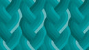 Echo Braid Teal Cotton 44" / 45" Fabric per yard