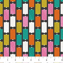 Bits And Bobs Spools Black 44"/45" Cotton Fabric Per Yard