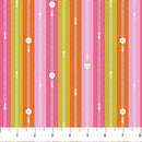 Bits And Bobs Zippers Orange 44"/45" Cotton Fabric Per Yard