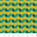Bits And Bobs Tape Teal 44"/45" Cotton Fabric Per Yard