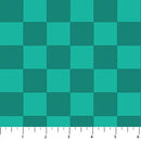Bits And Bobs Squares Teal 44"/45" Cotton Fabric Per Yard