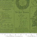 Holiday Cheer Mistletoe North Pole News 44"/45" Cotton Fabric Per Yard