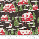 Holiday Cheer Midnight Cardinals Village 44"/45" Cotton Fabric Per Yard