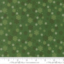 Holiday Cheer Evergreen Snow Flurry 44"/45" Cotton Fabric Per Yard