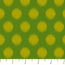 Pop Sugar Green Dots Cotton 44"/45" Fabric Per Yard