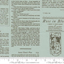 True Love Alcott Text Robins Egg 44"/45" Cotton Fabric Per Yard