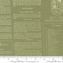 True Love Alcott Text Fern 44"/45" Cotton Fabric Per Yard