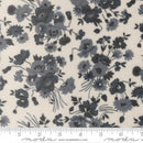 Nantucket Summer Cuddle Somerset Florals Cream Navy Polyester 44" / 45" Fabric per yard