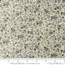 Nantucket Summer Cuddle Meadow Small Floral Cream Blue Polyester 44" / 45" Fabric per yard