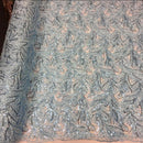 Cozy Pop Thread Floral Sequins Fabric