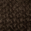Swirl Rosebud Faux Fur Fabric