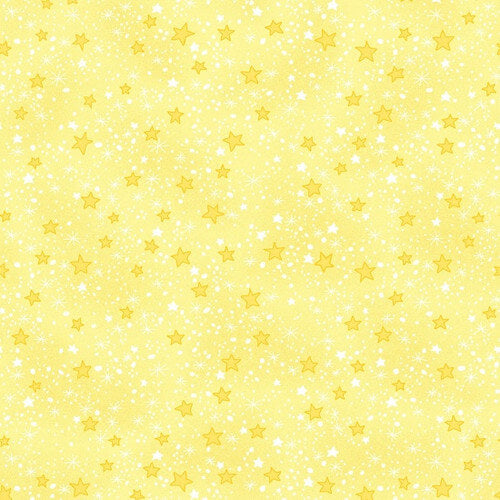 Comfy Flannel - Stars - Yellow