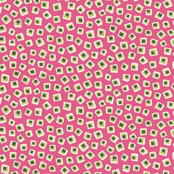 Poppies - Square in Square - Pink