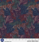 A Garden Of Stitches Dark Multi Color Florals 44"/45" Fabric Per Yard