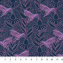 Indelible Ink Humming Navy Cotton 44"/45" Fabric Per Yard