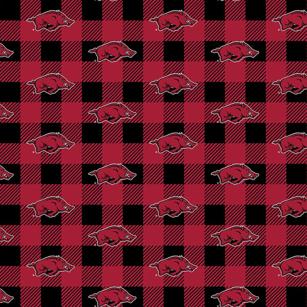 Arkansas Razorbacks - Fleece - Buffalo Plaid