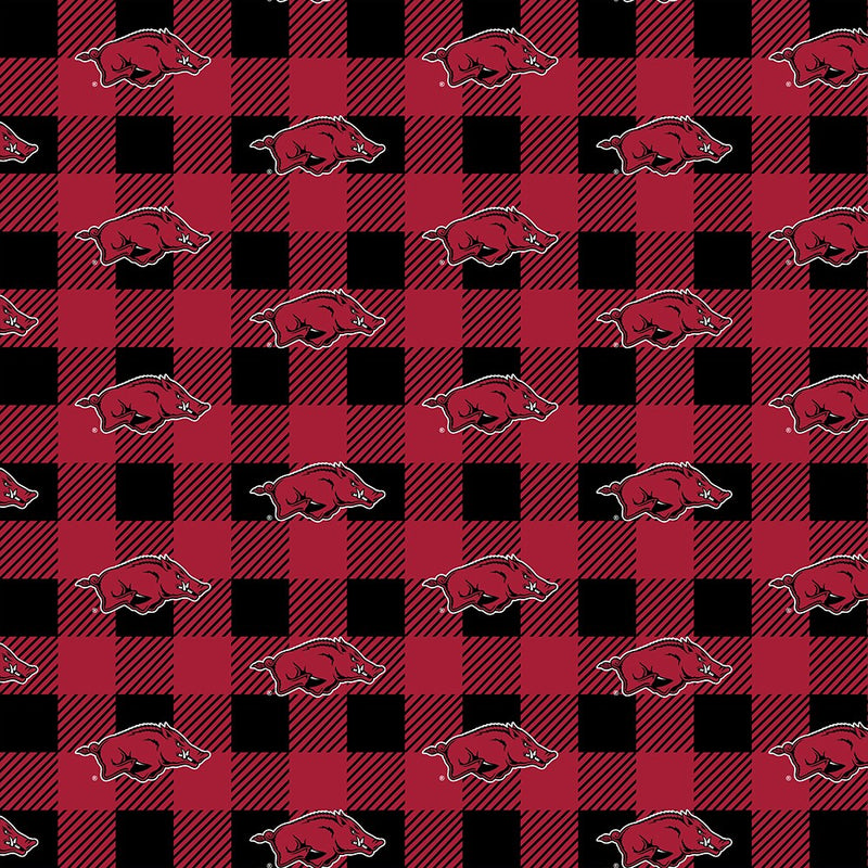 Arkansas Razorbacks - Fleece - Buffalo Plaid