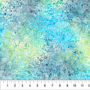 Aqua Blue Medallion Flora 83632-43 Cotton 44/45" Fabric Per Yard