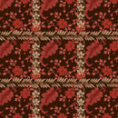 Aubergine Floral Plaid Lost Gardens of Heligan Cotton 43"/44" Fabric Per Yard