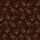 Aubergine Tossed Nosegays Lost Gardens of Heligan Cotton 43"/44" Fabric Per Yard