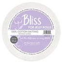 Bliss 100% Cotton Batting Strip for Jelly Roll Projects, 2.5" × 50 Yards