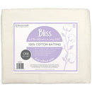 Bliss 100% Cotton Quilt Batting, Crib Size 45" × 60"