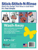 Bosal Stick, Stitch & Rinse Stabilizer 8.5 x 11 in