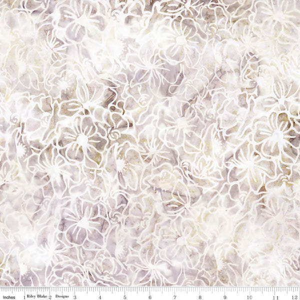 Expressions Batiks - Floral Reflections - Oyster