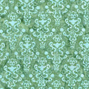 Expressions Winter Mint Watercolor Daisies Batiks