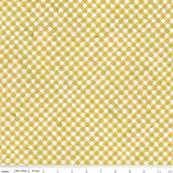 Expressions Batiks - Watercolor Daisies - Butterscotch