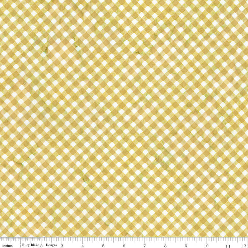 Expressions Batiks - Watercolor Daisies - Butterscotch