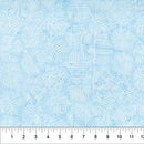 Banyan Pastel Blue Hexies Neutral Cotton 44"/45" Fabric Per Yard
