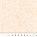 Banyan Pastel Orange Hexies Neutral Cotton 44"/45" Fabric Per Yard