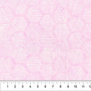 Banyan Pastel Pink Hexies Neutral Cotton 44"/45" Fabric Per Yard