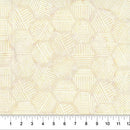 Banyan Rattan Hexies Neutral Cotton 44"/45" Fabric Per Yard