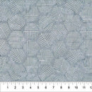 Banyan Smoke Hexies Neutral Cotton 44"/45" Fabric Per Yard