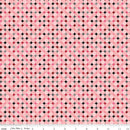 Barbie Vintage Sparkle Dots Pink Cotton 43"/44" Fabric Per Yard