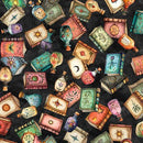 Black Books Toss Witchypoo Cotton 44"/45" Fabric Per Yard